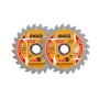 INGCO Fűrésztárcsa fához 140 x 20 x 1,0 mm / 24T (2 db)