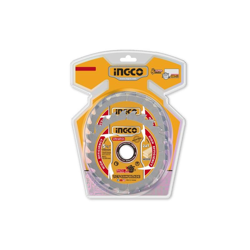 INGCO Fűrésztárcsa fához 140 x 20 x 1,0 mm / 24T (2 db)