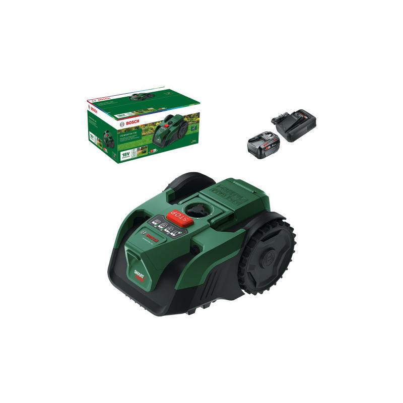 BOSCH Akkus robotfűnyíró VISIMOW18V-100 (1 x 4,0 Ah akku és töltő) 100 m2