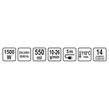 LUND Multifunkciós gőztisztító mop 1500 W