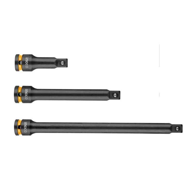 INGCO Gépi dugókulcs toldószár készlet 1/2'' 75, 150, 250 mm (3 db)