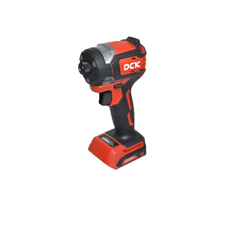 DCK Akkus ütvecsavarozó 1/4'' 208 Nm szénkefe nélküli 20 V (akku és töltő nélkül) DCK Akkus ütvecsavarozó 1/4'' 208 Nm szénkefe nélküli 20 V (akku és töltő nélkül)