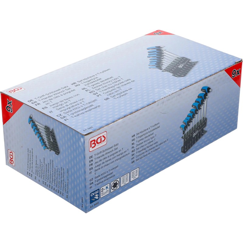 Torx kulcs T-fogós készlet T10-T50 9 db-os készlet - BGS