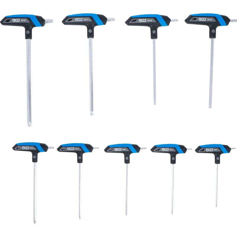 Torx kulcs T-fogós készlet T10-T50 9 db-os készlet - BGS