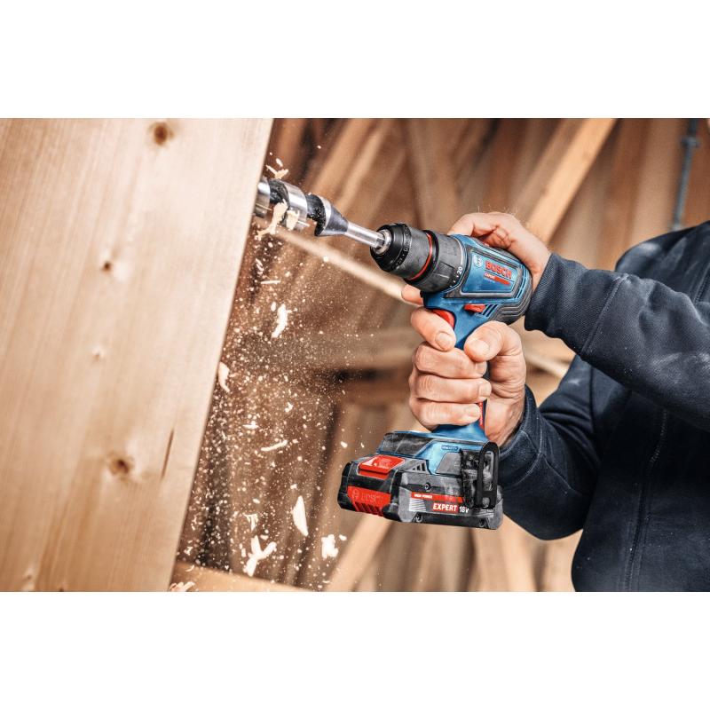 BOSCH EXPERT Akkus fúrócsavarozó EXSR18V-90 (akku és töltő nélkül) L-BOXX-ban 36/65 Nm