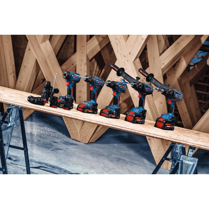 BOSCH EXPERT Akkus fúrócsavarozó EXSR18V-90 (akku és töltő nélkül) L-BOXX-ban 36/65 Nm