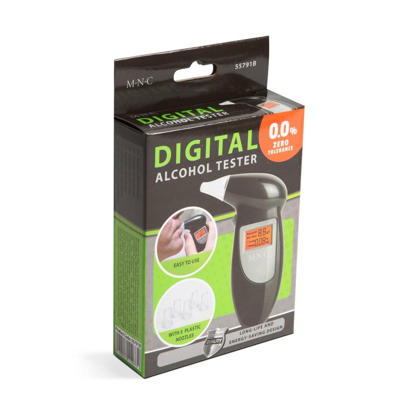 Alkoholszonda digitális LCD kijelzővel 5 fúvókával - MNC Alkoholszonda digitális LCD kijelzővel 5 fúvókával - MNC