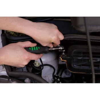 Csavarhúzó sarok 90 fokos klt. 3 funkiós 3:1-ben+10 db 1/4"-Bit+Befogó (LAS-2517)