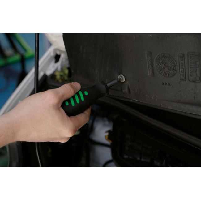 Csavarhúzó sarok 90 fokos klt. 3 funkiós 3:1-ben+10 db 1/4"-Bit+Befogó (LAS-2517)