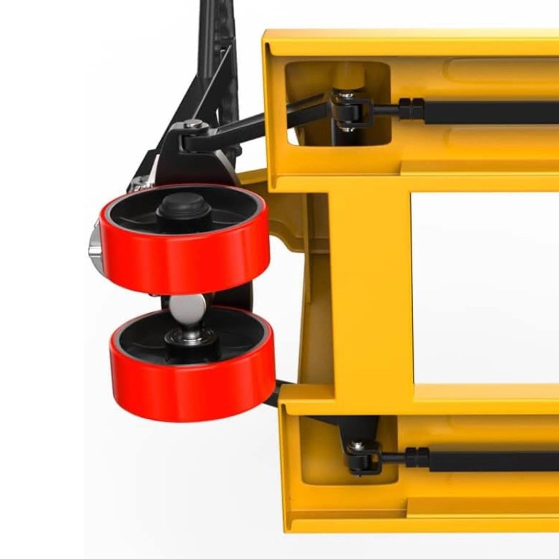 DF25 2,5 tonnás hidraulikus kézi raklapemelő béka – poliuretán kerekek