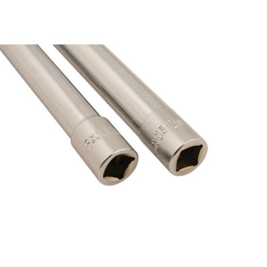 Dugókulcs - crowafej klt. 3/8" extra hosszú 2 db 10-12 mm x 120 mm (LAS-5709)