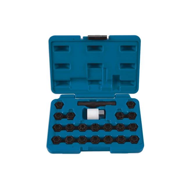 Kerékőr kulcs készlet AUDI gyári kerékőrökhöz -lóhere minta- 22 db-os (LAS-6232) Kerékőr kulcs készlet AUDI gyári kerékőrökhöz -lóhere minta- 22 db-os (LAS-6232)