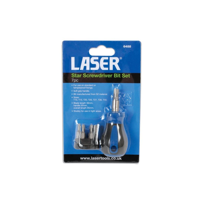 Csavarhúzó bit hajtó + torx lyukas bit klt. T10-T40 (LAS-6488) Csavarhúzó bit hajtó + torx lyukas bit klt. T10-T40 (LAS-6488)