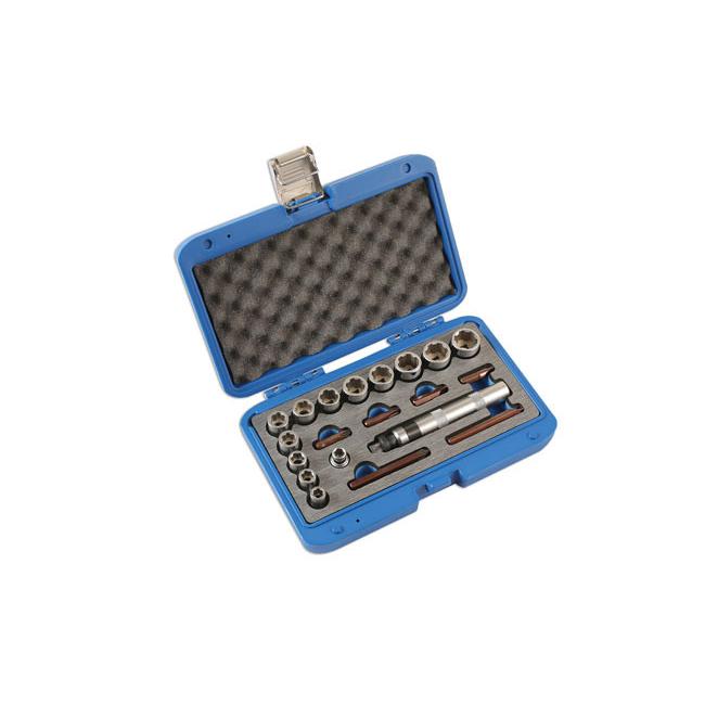 Csavarkiszedő klt. - sérült fejű csavarok és anyák eltávolítására (LAS-6219)