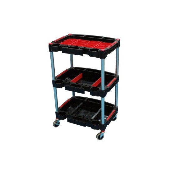 Szerszámos kocsi - szerviztálcás, polcos, profi kivitel (CON-36999)