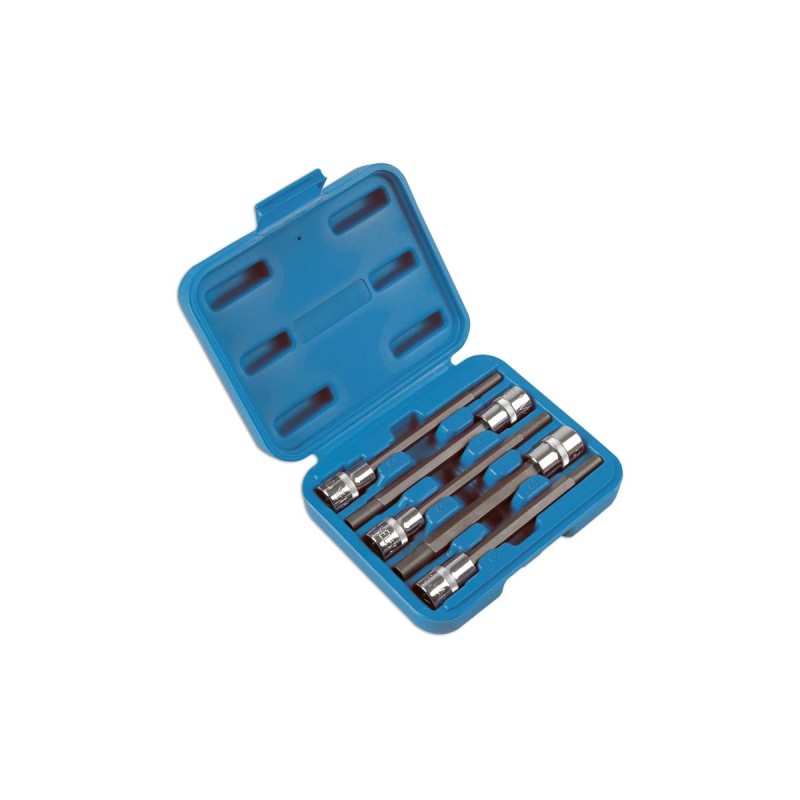 Dugókulcs - crowafej klt. 3/8" belső E-torx 5 db-os E4-E8 extra hosszú (LAS-6782)