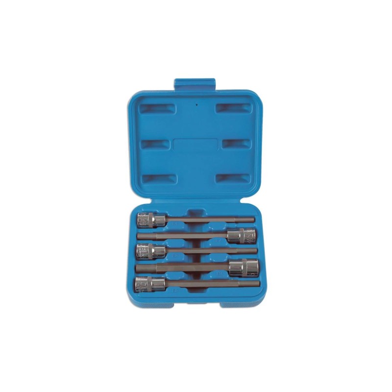 Dugókulcs - crowafej klt. 3/8" belső E-torx 5 db-os E4-E8 extra hosszú (LAS-6782)