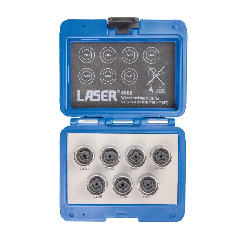 Kerékőr kulcs készlet OPEL gyári kerékőrökhöz 7 db-os (LAS-6860) Kerékőr kulcs készlet OPEL gyári kerékőrökhöz 7 db-os (LAS-6860)