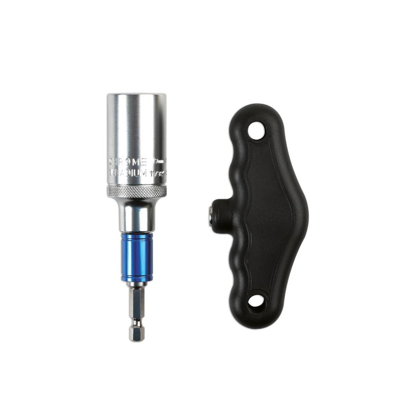 Dugókulcs - crowafej multi univerzális "túlélő fej" + T-fogó 9-21 mm (LAS-6693)