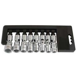 Dugókulcs - crowafej klt. 3/8" 6 lapú CSUKLÓS 8 db-os 10-19 mm -TS20 (LAS-7035) Dugókulcs - crowafej klt. 3/8" 6 lapú CSUKLÓS 8 db-os 10-19 mm -TS20 (LAS-7035)