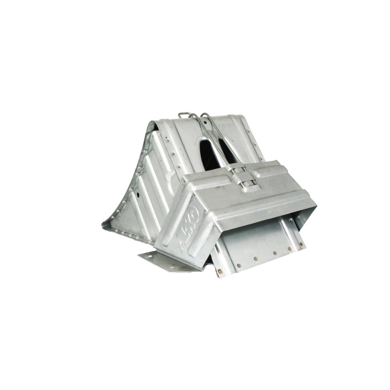 Kerék ék - támasztó ék - TEHER extra erős FÉM ezüst 440x200x240mm (PT-TGK-XXL)