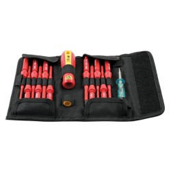 Szigetelt VDE 1000 V-os cserélhető vegy. csavarhúzó készlet (LAS-7435)