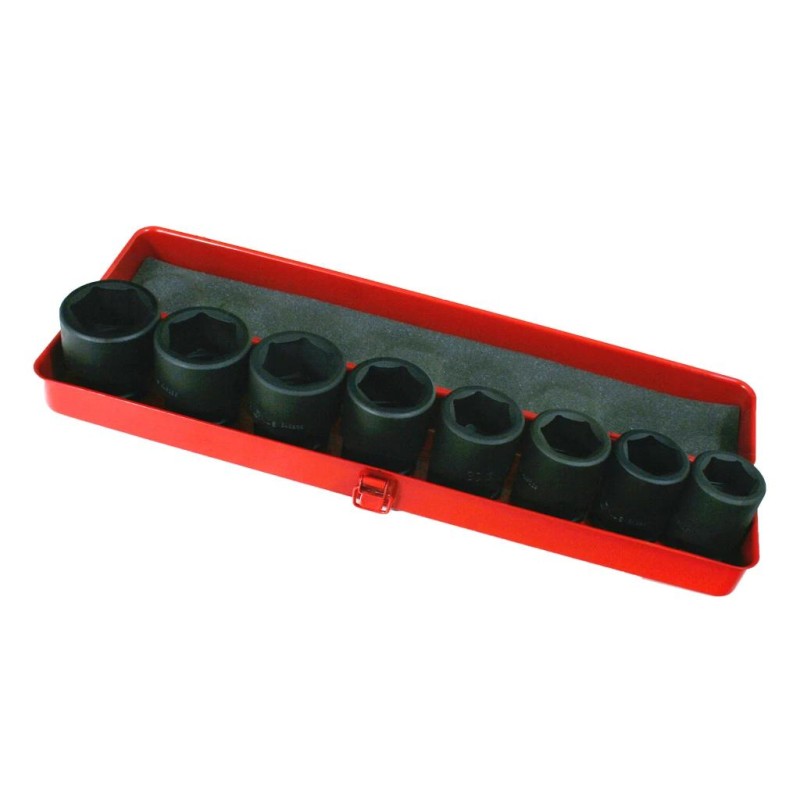 Légkulcsfej klt. 3/4" 8 db-os 6 lapú normál (CM-608M) Légkulcsfej klt. 3/4" 8 db-os 6 lapú normál (CM-608M)