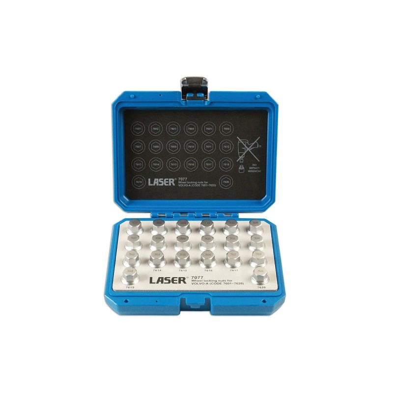 Kerékőr kulcs készlet Volvo 20 db-os "A" (LAS-7077)