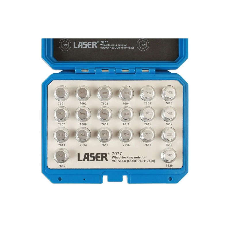 Kerékőr kulcs készlet Volvo 20 db-os "A" (LAS-7077)