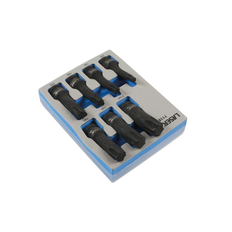 Gépi dugókulcs klt. Torx T50-T100 (LAS-7119) Gépi dugókulcs klt. Torx T50-T100 (LAS-7119)