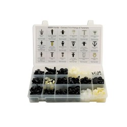 Műanyag patent készlet, válogatott, Honda gépk. - 418 db (CON-36009)