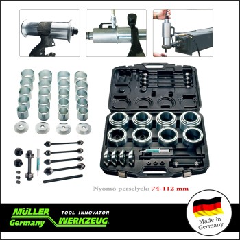 Szilent és csapágy ki-beszerelő klt 74-112 mm XL (MLR-609 420) Szilent és csapágy ki-beszerelő klt 74-112 mm XL (MLR-609 420)