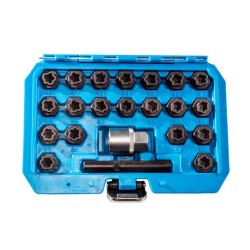 Kerékanya leszedő készlet 1/2" - 22 db-os BMW-hez (MK6145) Kerékanya leszedő készlet 1/2" - 22 db-os BMW-hez (MK6145)