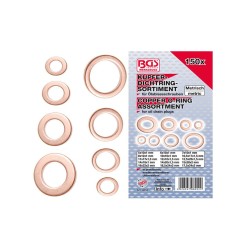 Tömítőgyűrű klt. réz 150 db-os rézalátét (BGS-8052)