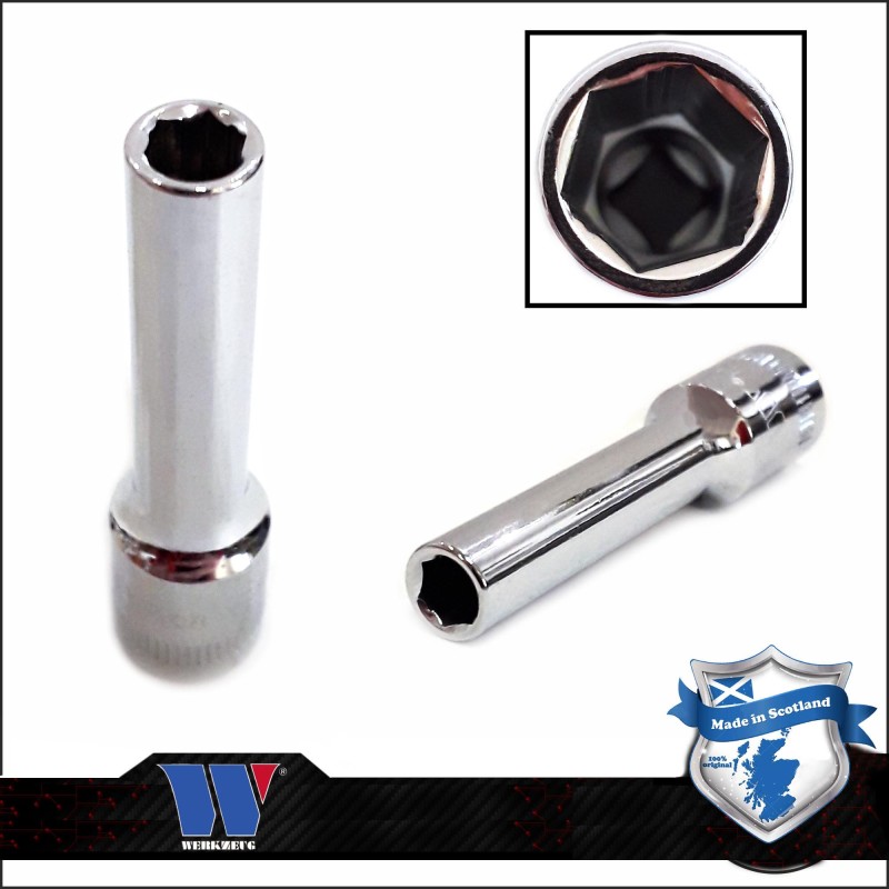 Lok-Typ Dugókulcs - crowafej 1/4" 5.5 mm 6 lap hosszú (4035-5.5-WW)