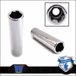 Lok-Typ Dugókulcs - crowafej 1/4" 6 mm 6 lap hosszú (4035-6-WW)