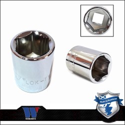 Lok-Typ Dugókulcs - crowafej 3/8" 19 mm 6 lap alacsony (1233-12-WW)