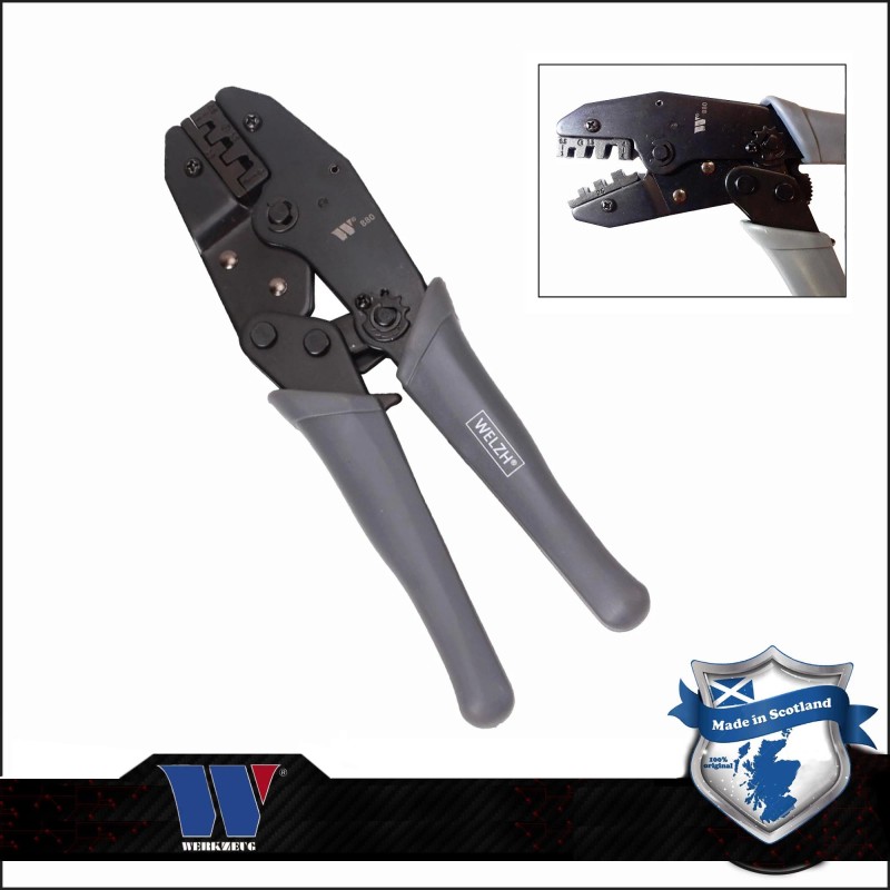 Fogó, saruzó - áttételes, racsnis - autós sarukhoz 0.5-6.0 mm2 - 215 mm (880-WW)