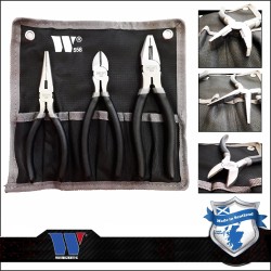 Fogó készlet 3 db-os - kombi. oldalcsípő félkerek (558-WW) Fogó készlet 3 db-os - kombi. oldalcsípő félkerek (558-WW)