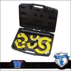 Rugóösszehúzó készlet McPherson Heavy Duty 7 db-os klt. + védőbetétek (1006-WW) Rugóösszehúzó készlet McPherson Heavy Duty 7 db-os klt. + védőbetétek (1006-WW)