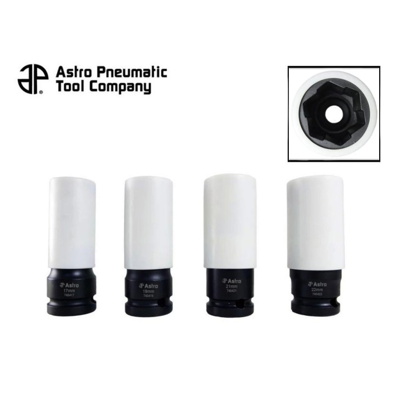 Légkulcsfej klt. 1/2" 4 db-os alufelnhez sérült csavarokhoz (7404) Légkulcsfej klt. 1/2" 4 db-os alufelnhez sérült csavarokhoz (7404)