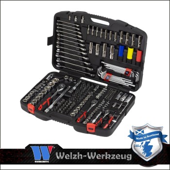 Szerszámkészlet 218 db-os 1/4"-3/8"-1/2" Extra felszereltségű - Welzh (2588-WW)