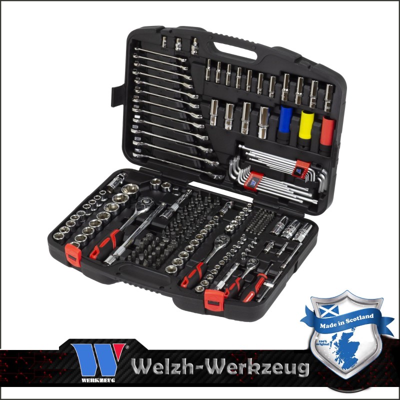Szerszámkészlet 218 db-os 1/4"-3/8"-1/2" Extra felszereltségű - Welzh (2588-WW)