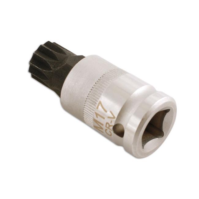 Rátűzőkulcs - crowa+bit 1/2" XZN - Spline M17 (LAS-5218)