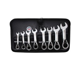 Csillag-villás racsnis klt. rövid, irányváltós 8-19 mm (BGS-30720)