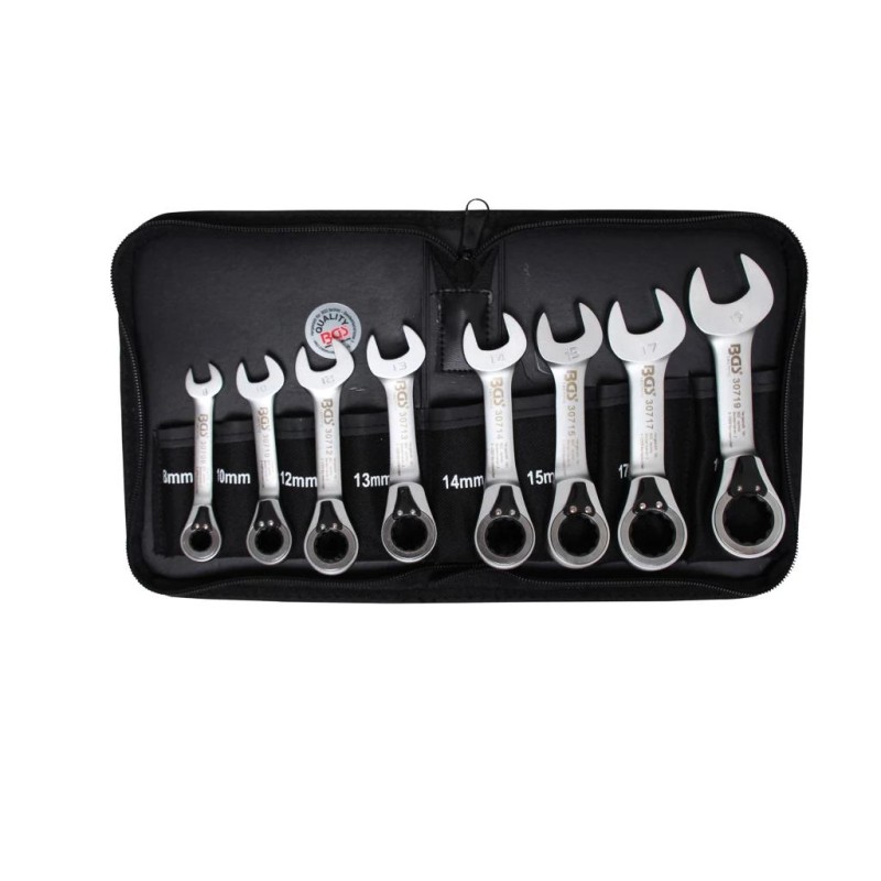 Csillag-villás racsnis klt. rövid, irányváltós 8-19 mm (BGS-30720)