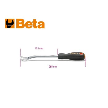 Patent kiszedő 285 mm - masszív, krómozott, műanyag szárral (1479)