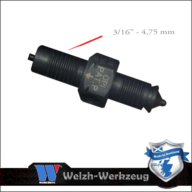 Welzh-Werkzeug 1210-ADAPTOR-WW fékcsőperemező adapter 3/16", 4,75 mm készlethez