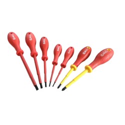 Csavarhúzó készlet szigetelt VDE 1000V PH és PZ - 7 db-os (TR-5207V) Csavarhúzó készlet szigetelt VDE 1000V PH és PZ - 7 db-os (TR-5207V)