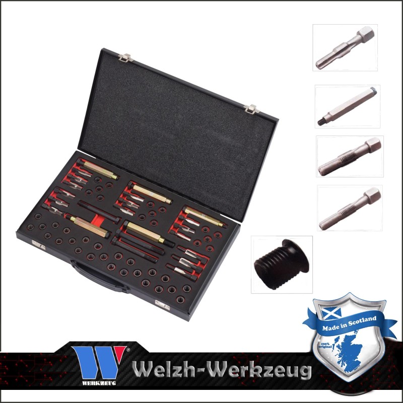 Menetjavító készlet izzítógyertya menethez M8-M9-M10-M12 (60074-WW)